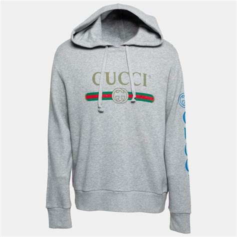 gucci floral grey hoodie|oversize sweatshirt with gucci print.